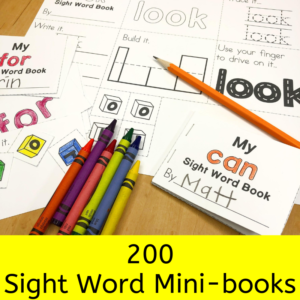 200 Sight Word Mini-books