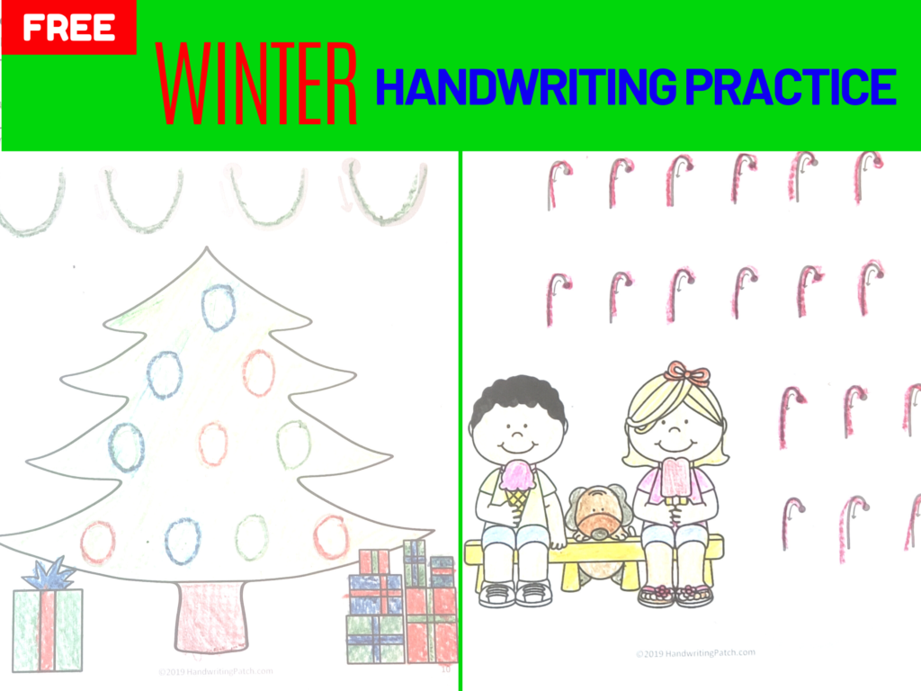Christmas Handwriting Practice Sheets