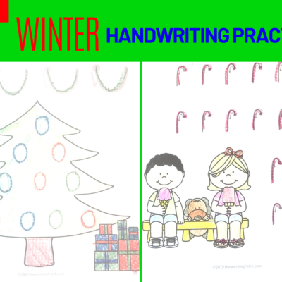 Christmas Handwriting Practice Sheets
